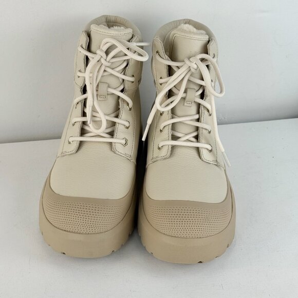 M6 W7 - UGG NEUMEL Hi Weather Hybrid All Gender - Brich/White pepper Boots - Picture 4 of 9